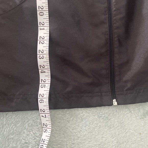 Fila Black designer front zipper pull sides slight shine jacket - Picture 14 of 16